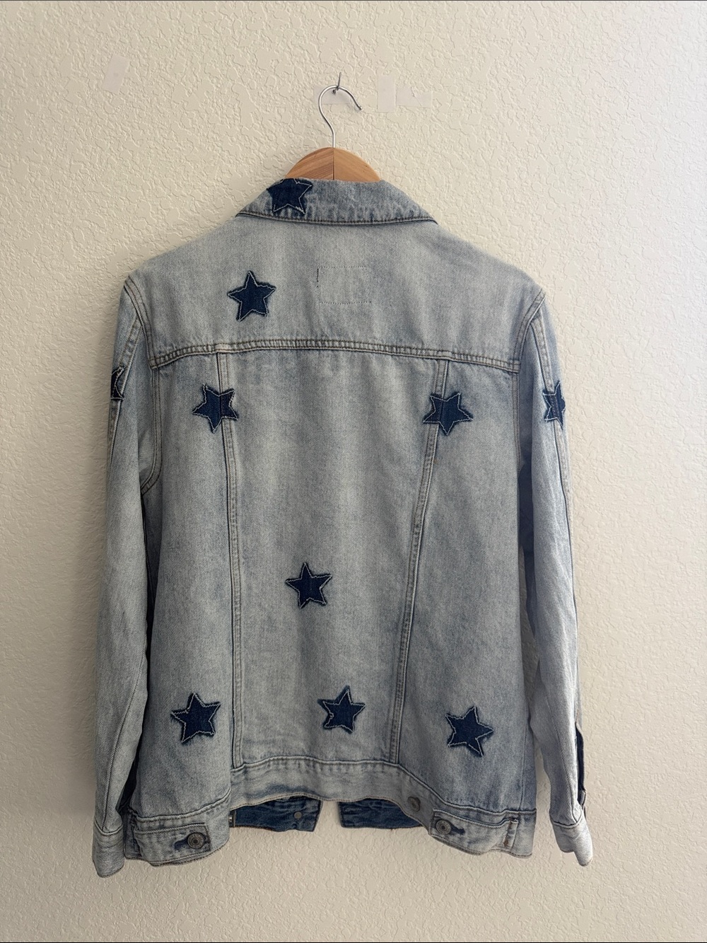 Rails Knox Stars Blue Jean Jacket Size S - Picture 3 of 11